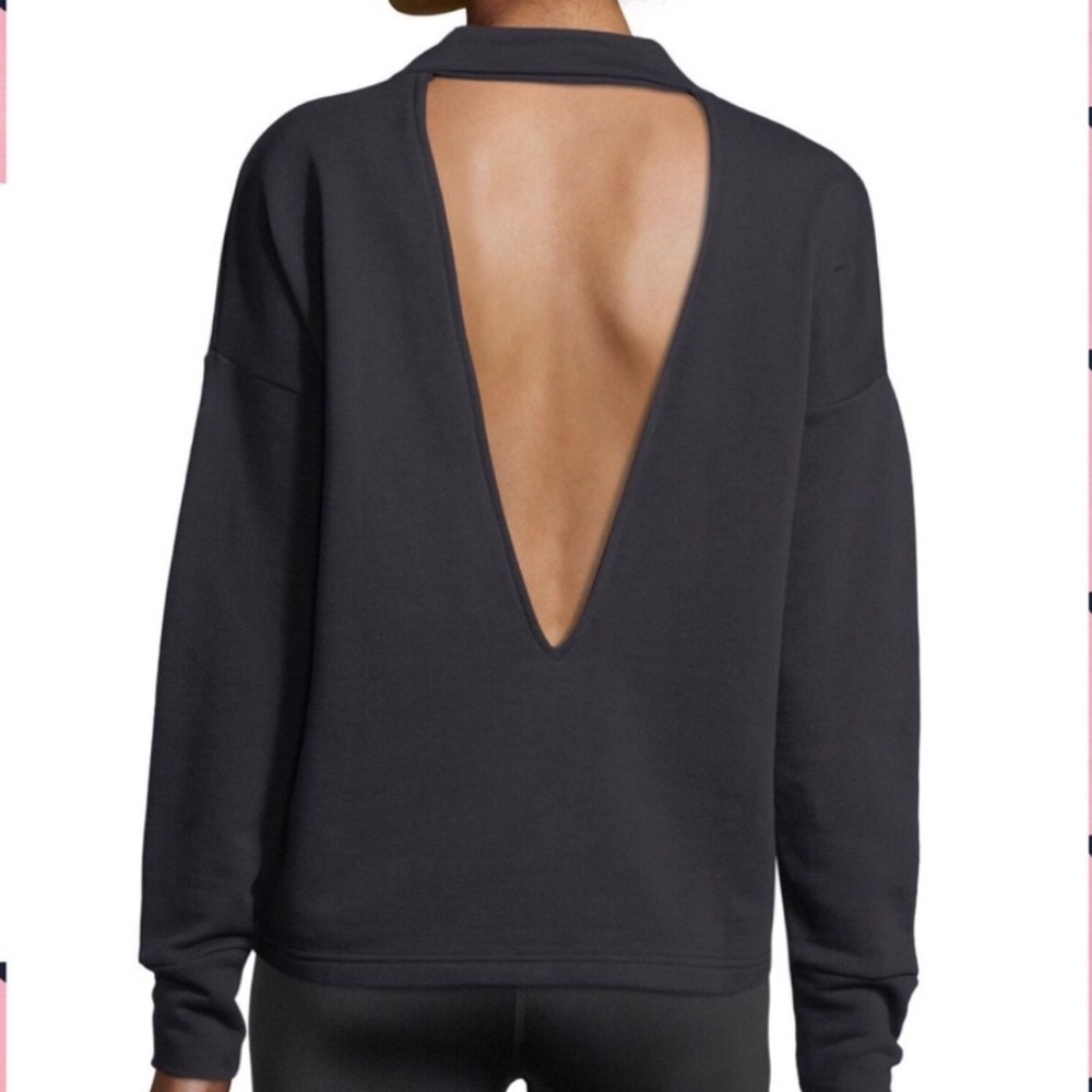 Varley Open Back Sweayshirt in White